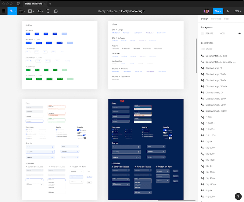 Figma component library