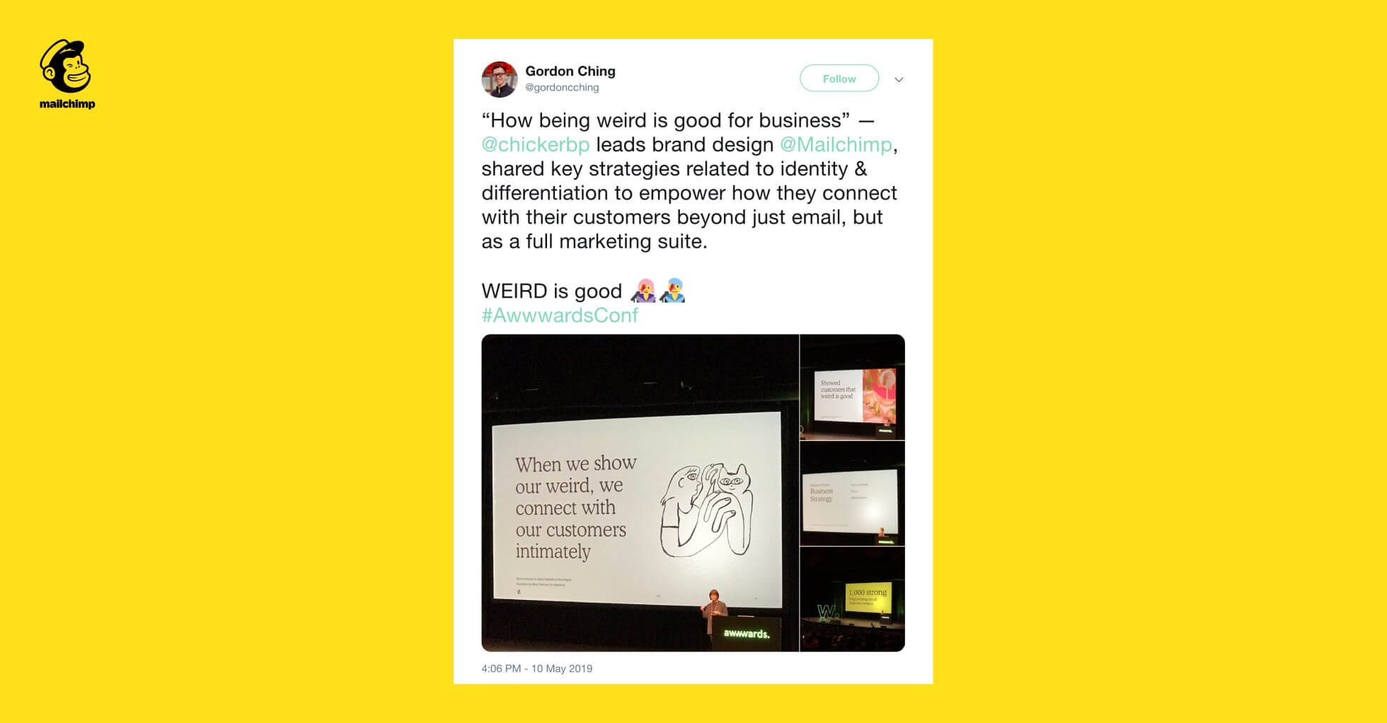Mailchimp Tweet