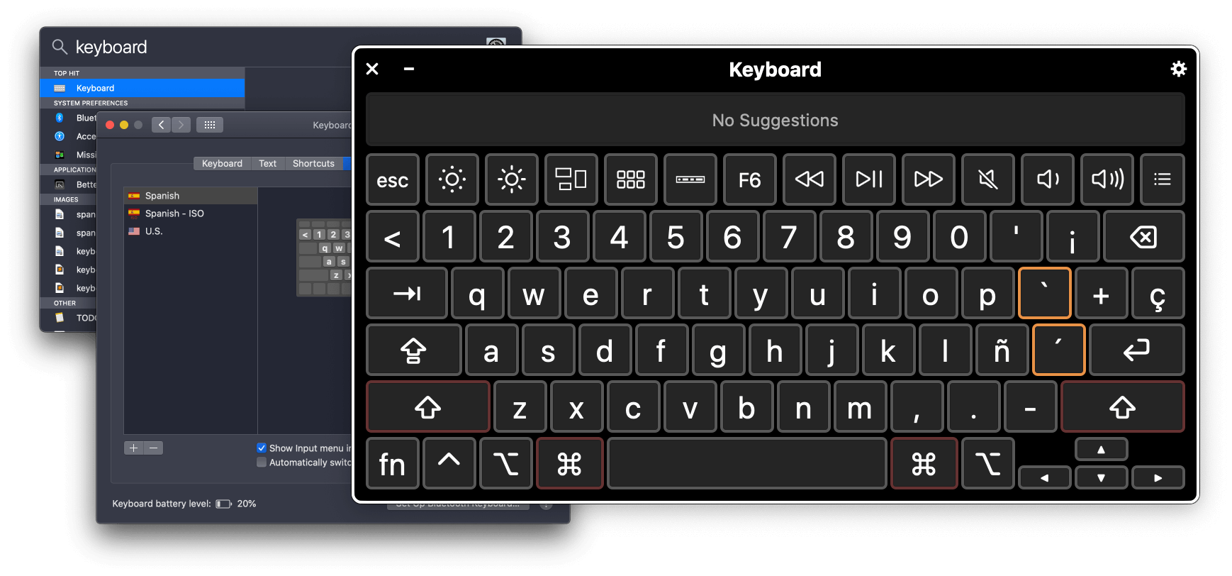 Add an international keyboard on your screen