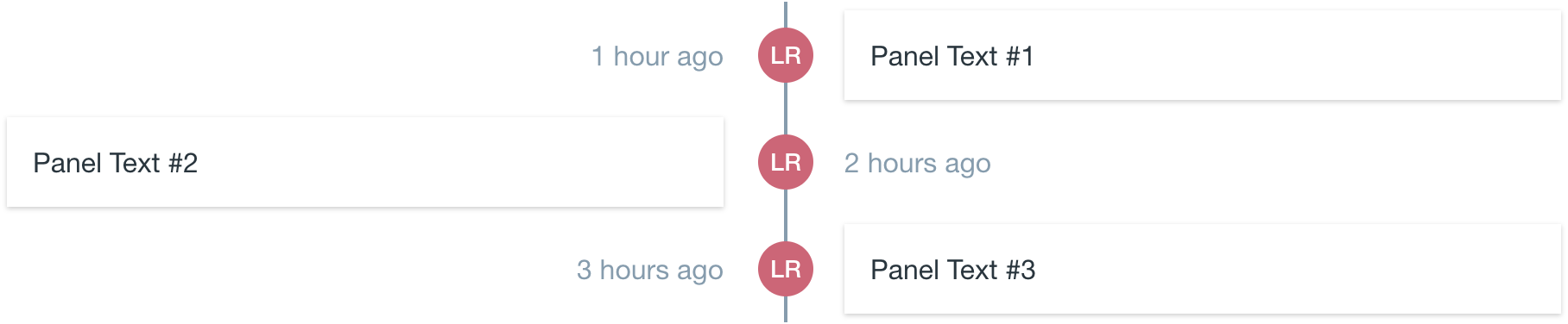 timeline right aligned extra small 