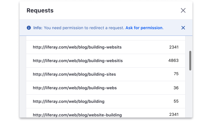 an info stripe alert within a modal windows