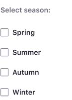 Checkbox text is capitalized