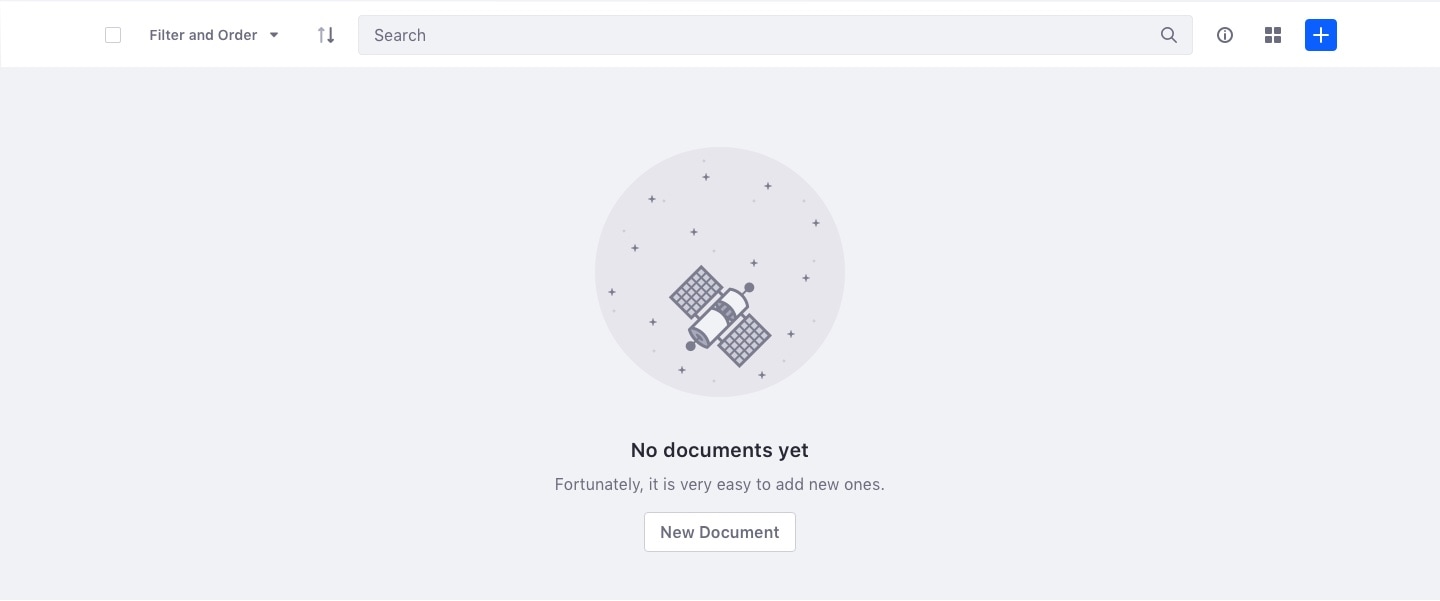 Card View Search empty state