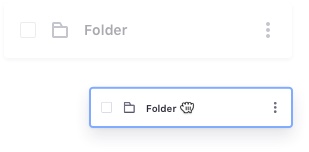 a resize of the original drag element