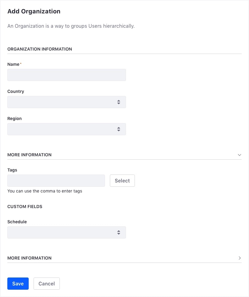 Section blocks metrics