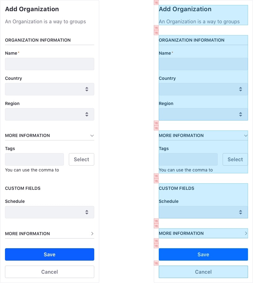 Inside sections metrics 2