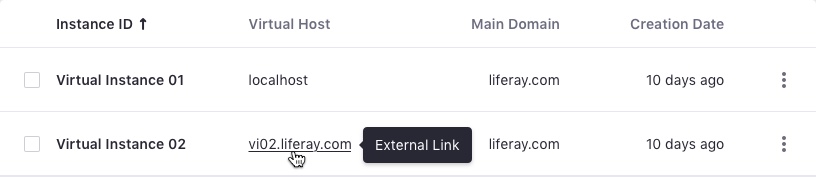 external link with tooltip on hover action
