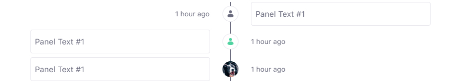 timeline center aligned