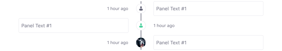 timeline right aligned extra small 