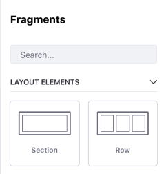 Section divider using uppercase