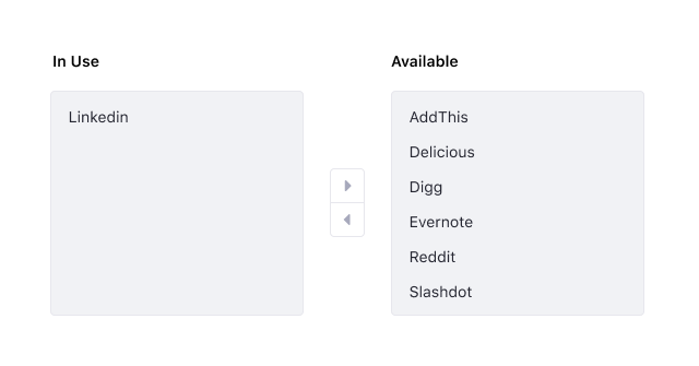 default dual ListBox