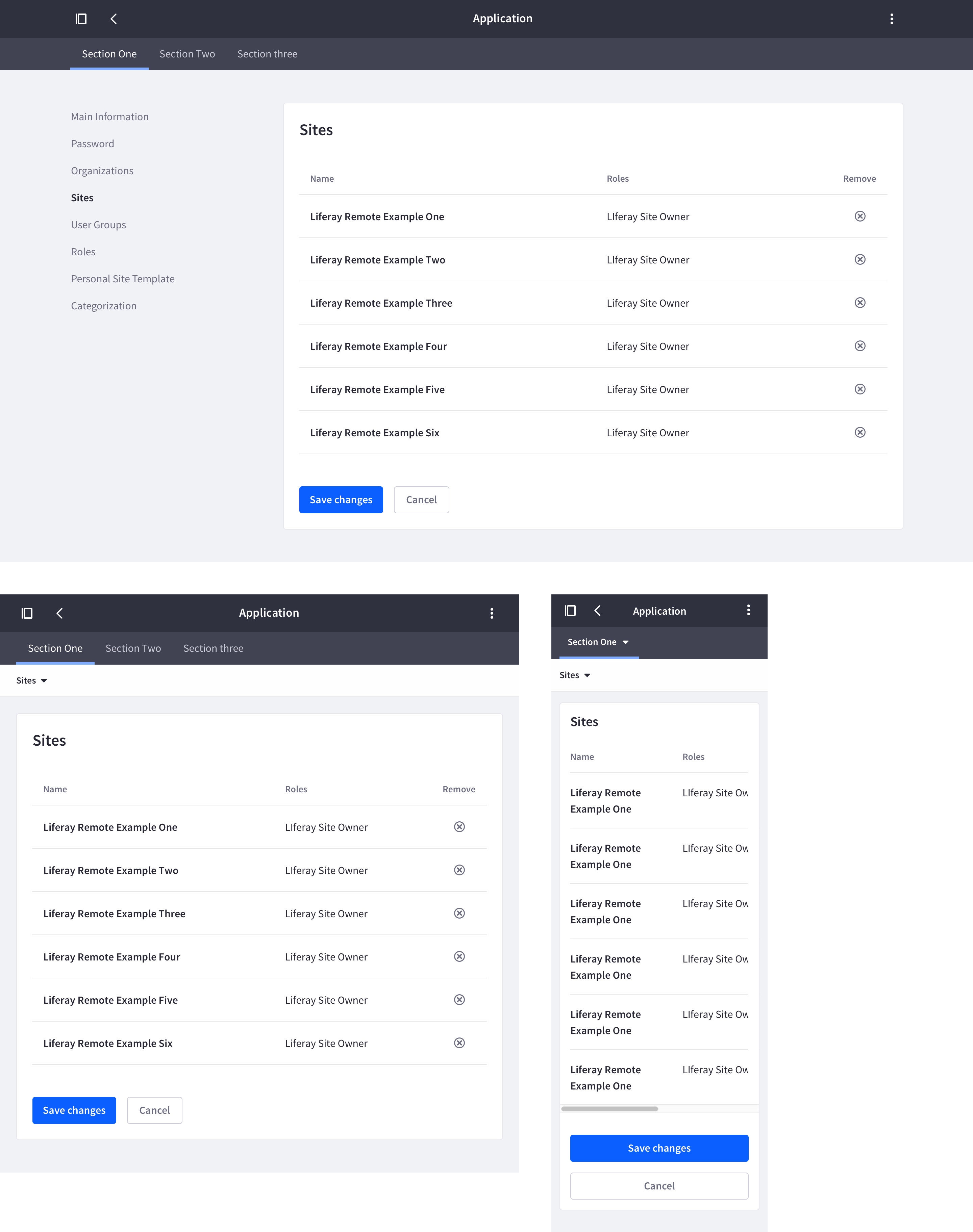 layout sidebar + box example