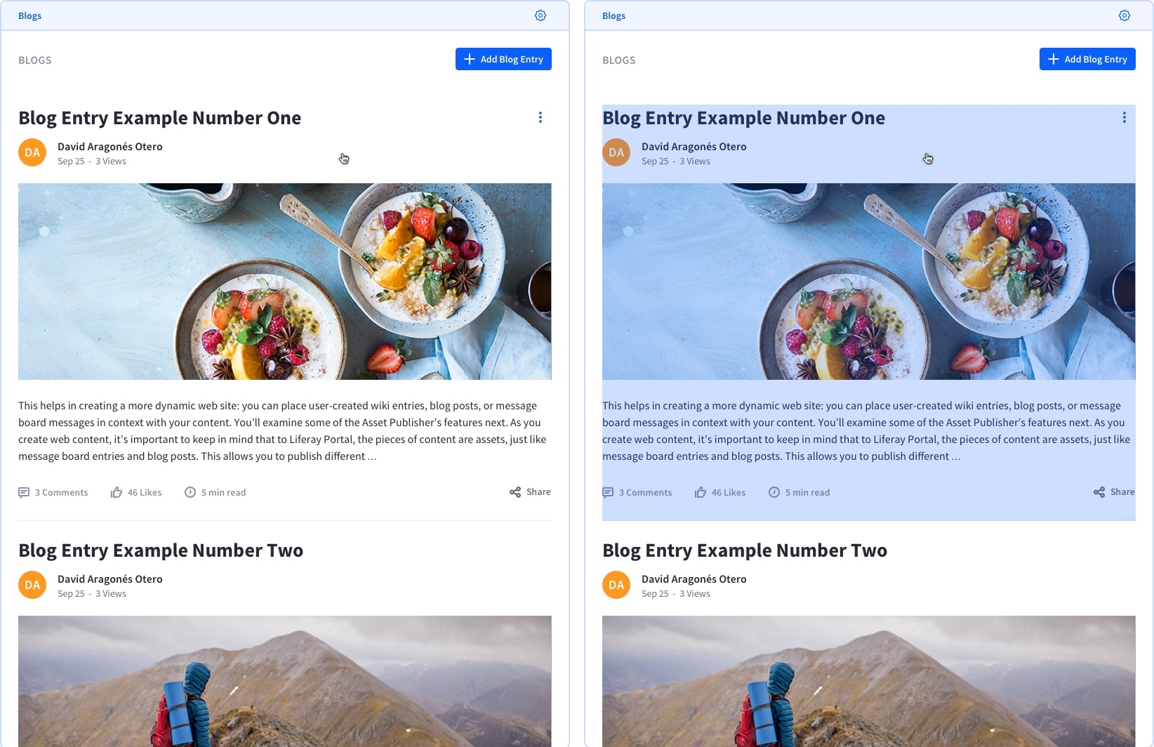 Asset Title Bar Example 2