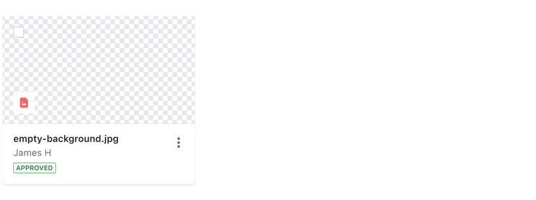 card with image empty state, no image, gray background grid