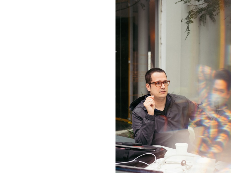 Ryan sharing wisdom with the team