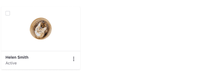 User card with image