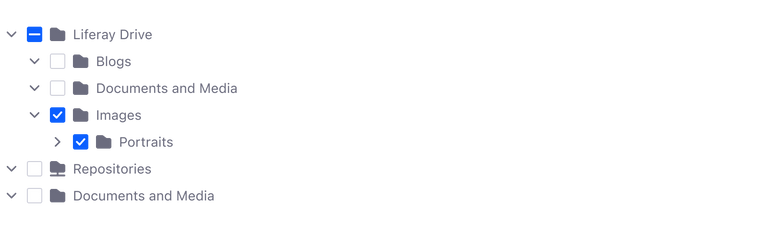 Tree View. An example shows several checked checkboxes. 