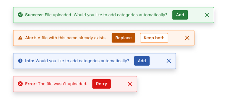 Toast Alerts with different widths