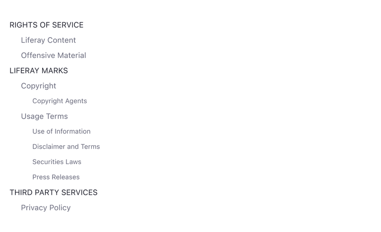 An example of the text size variant