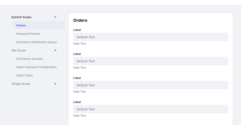 Vertical navigation component in a page context
